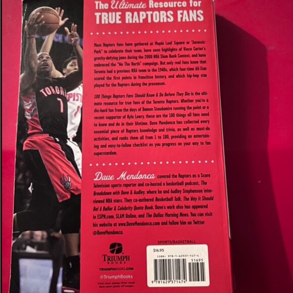 100 THINGS RAPTORS FANS SHOULD KNOW & DO BEFORE THEY DIE. Book - Picture 2 of 2